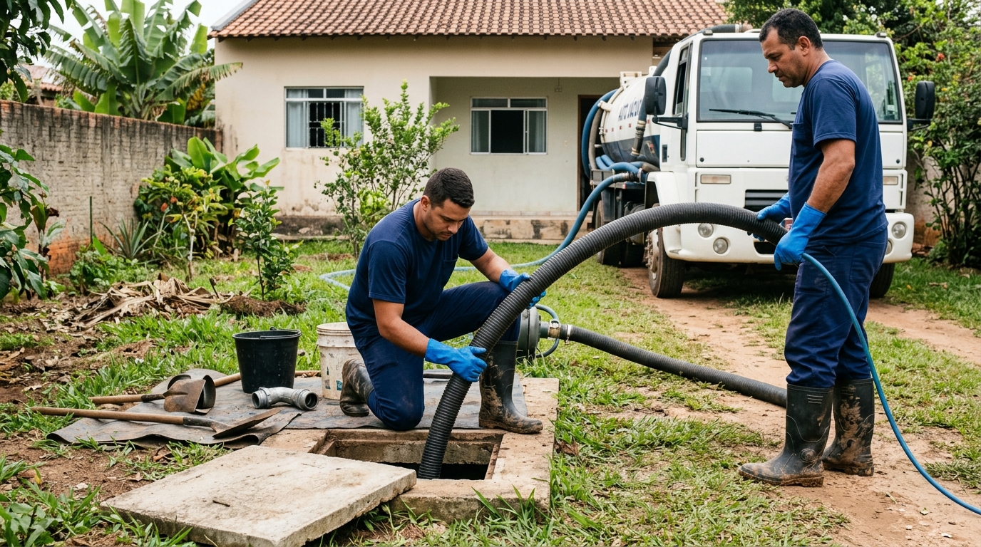 Esgotamento de fossa em Campo Grande-MS
